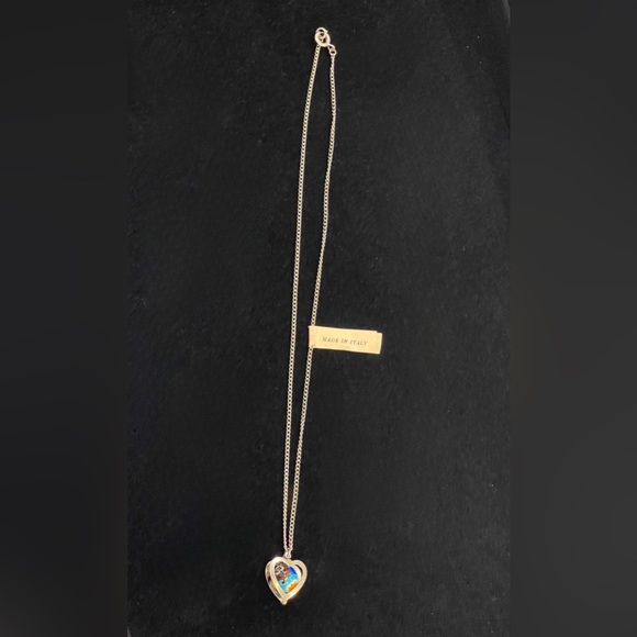 Murano Glass Millefiori Heart Pendant Necklace Vintage NWT - Picture 7 of 14